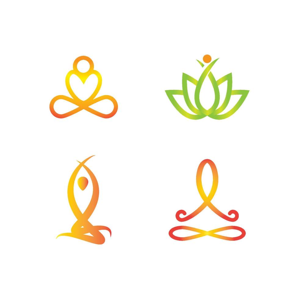 yoga logotyp vektor