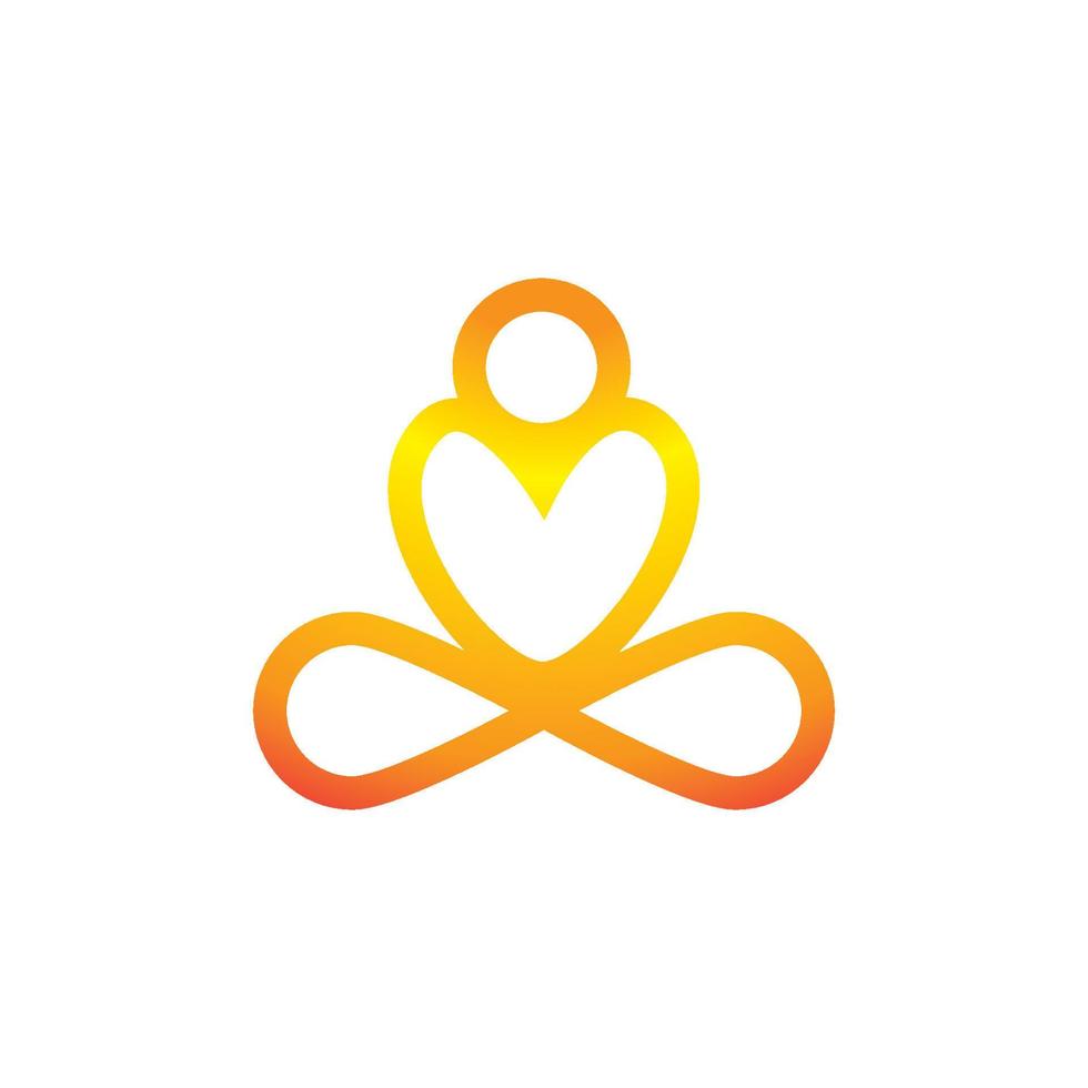 Yoga-Logo-Vektor vektor