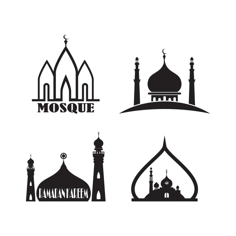 Moschee-Logo-Vektor vektor