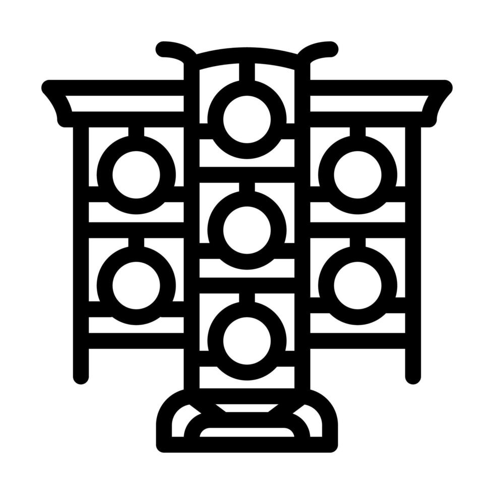 Yunluo chinesische Linie Symbol Vektor Illustration