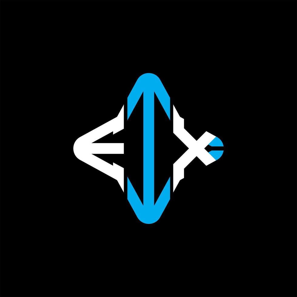 eix letter logotyp kreativ design med vektorgrafik vektor