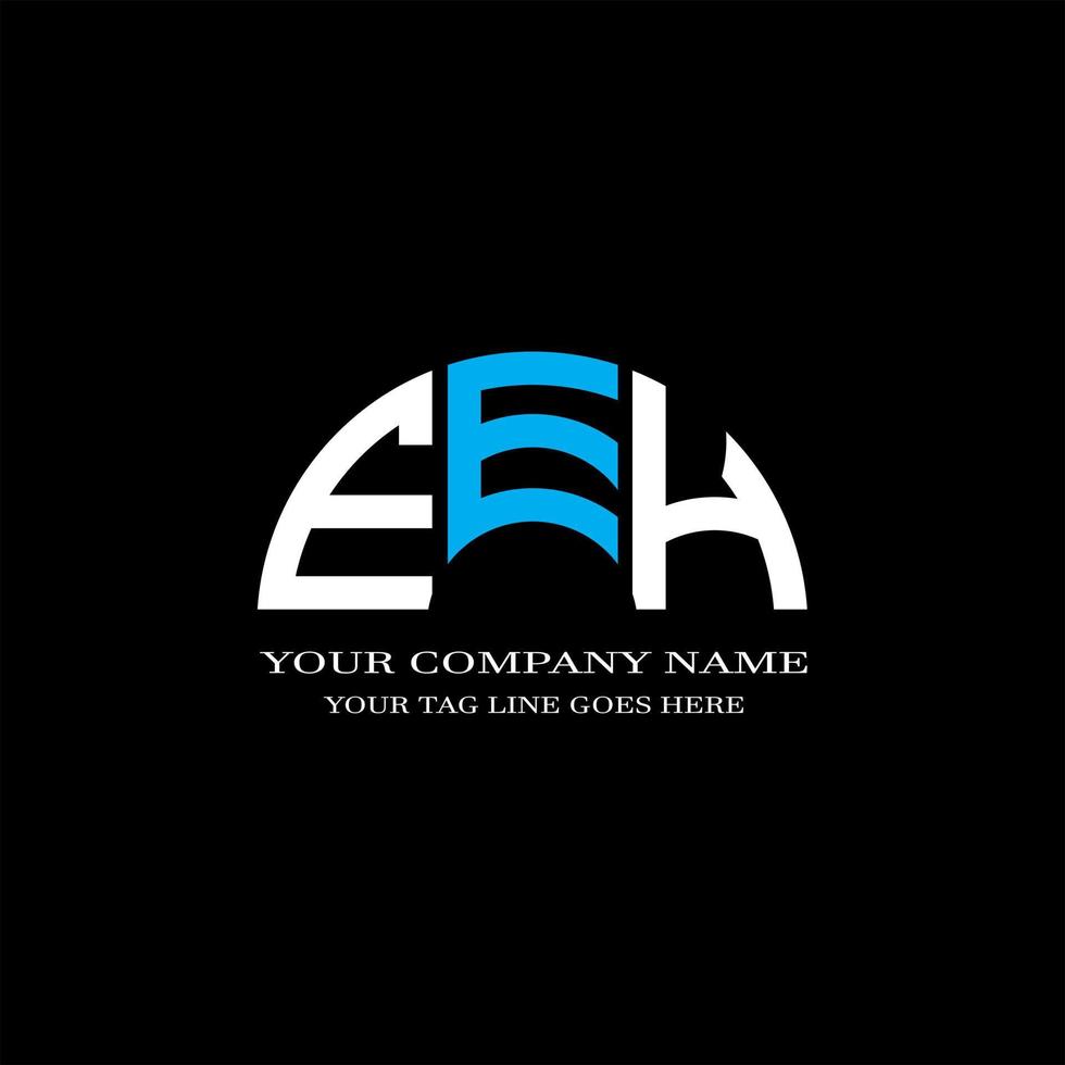 eeh Brief Logo kreatives Design mit Vektorgrafik vektor
