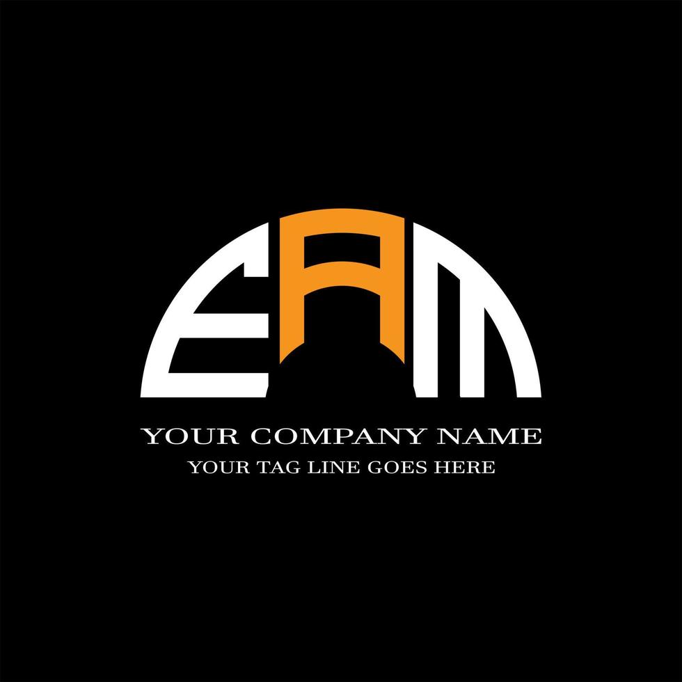 eam brev logotyp kreativ design med vektorgrafik vektor