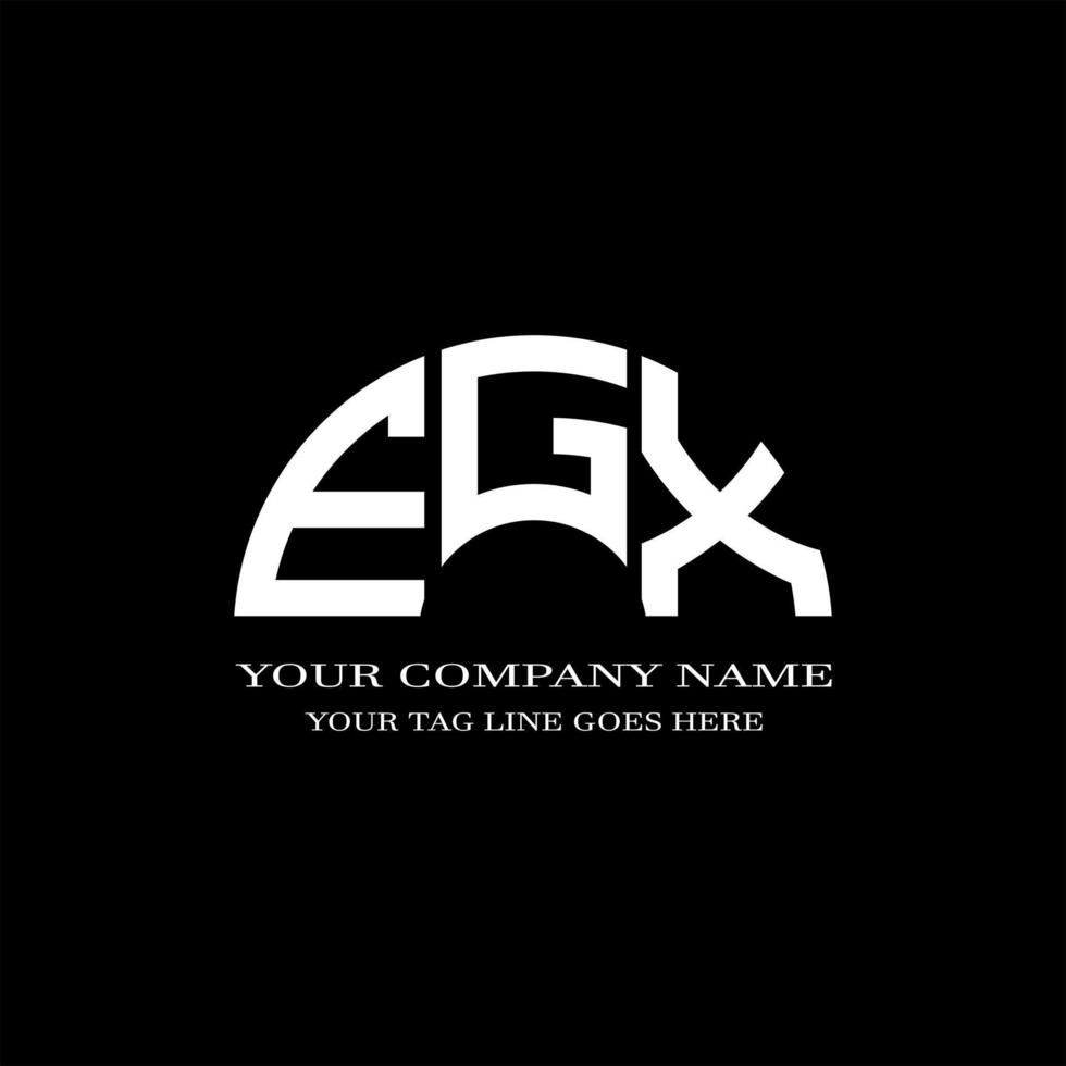 egx brev logotyp kreativ design med vektorgrafik vektor