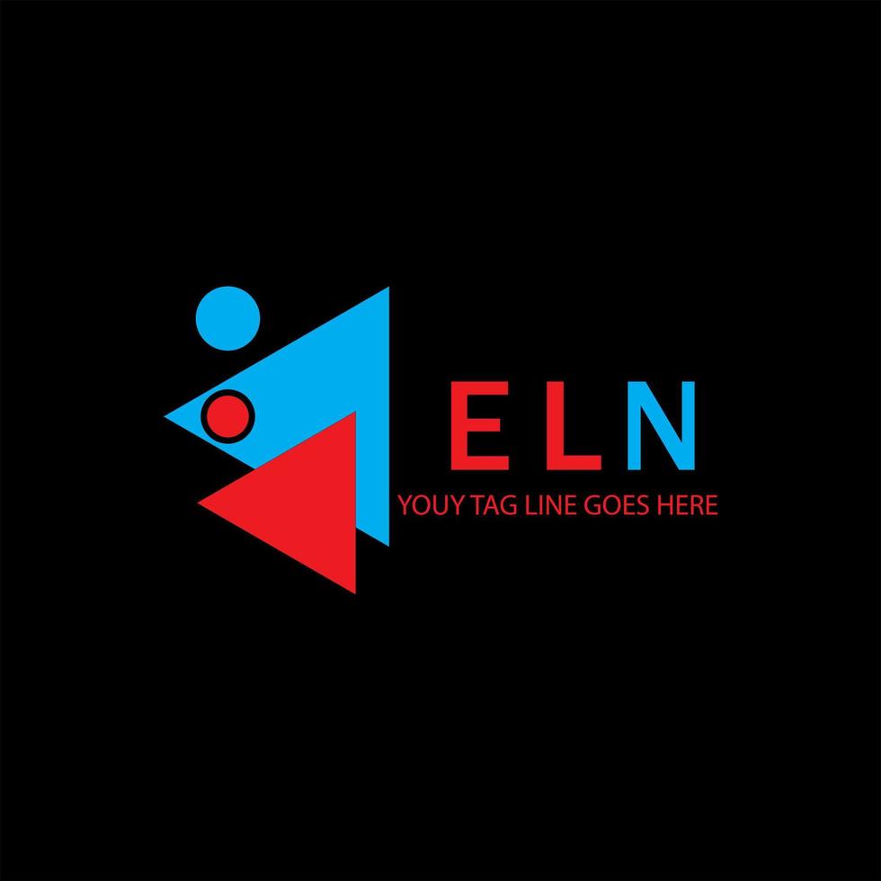 eln Brief Logo kreatives Design mit Vektorgrafik vektor