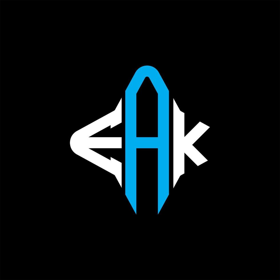 Eak Letter Logo kreatives Design mit Vektorgrafik vektor