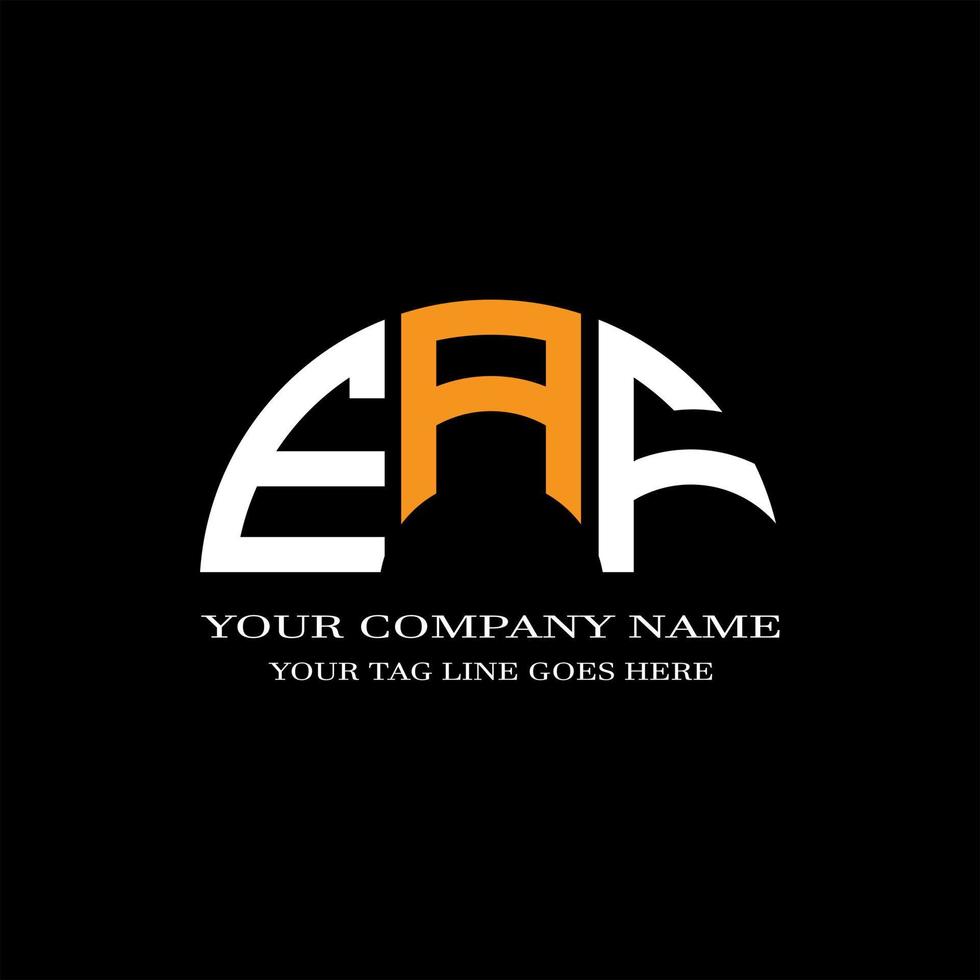 eaf brev logotyp kreativ design med vektorgrafik vektor