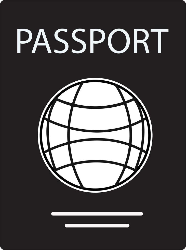 Passsymbol auf weißem Hintergrund. Passzeichen. flaches Design. Passsymbol. vektor