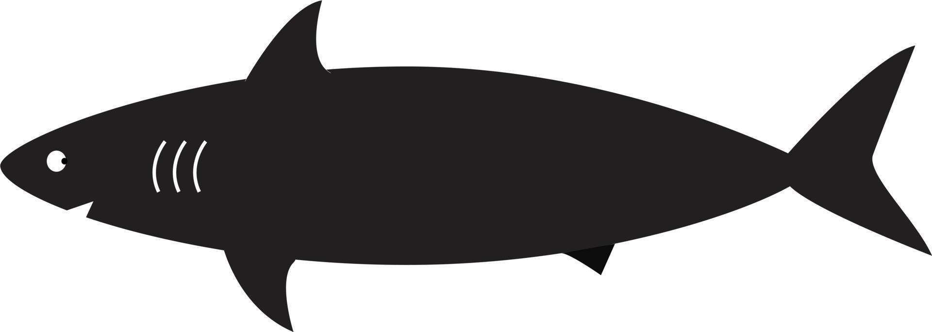 haj tecken logotyp på en vit bakgrund. platt stil. hajikon för din webbdesign, logotyp, app, ui. haj symbol. vektor