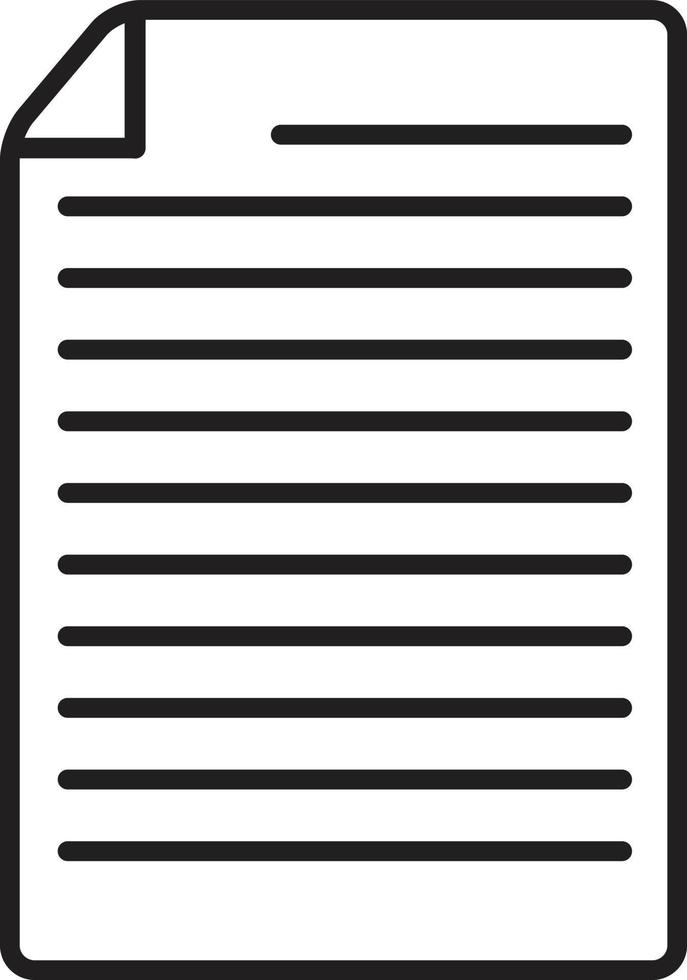 Inhaltssymbol auf weißem Hintergrund. Inhalt Zeichen. vektor