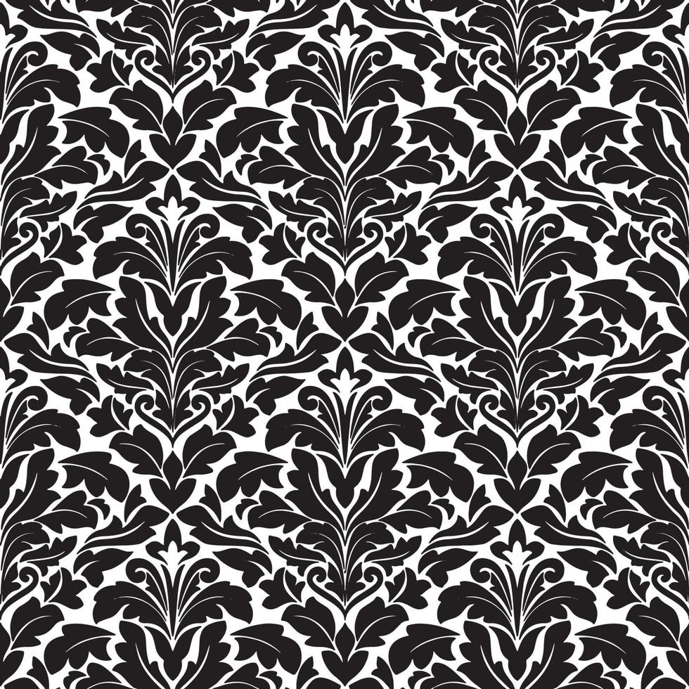 royal damask seamless mönster för bakgrundsdesign vektor