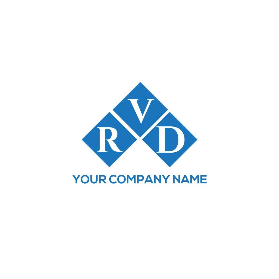 rvd brev logotyp design på vit bakgrund. rvd kreativa initialer brev logotyp koncept. rvd brev design. vektor