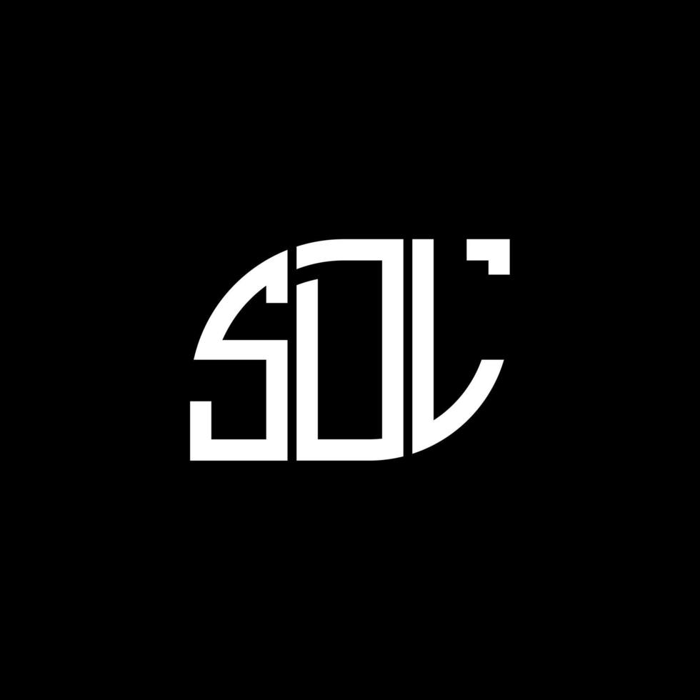 sdl letter design.sdl letter logotyp design på svart bakgrund. sdl kreativa initialer bokstavslogotyp koncept. sdl letter design.sdl letter logotyp design på svart bakgrund. s vektor