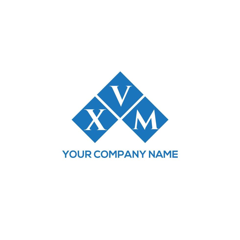 xvm-Brief-Logo-Design auf weißem Hintergrund. xvm kreatives Initialen-Buchstaben-Logo-Konzept. xvm Briefgestaltung. vektor
