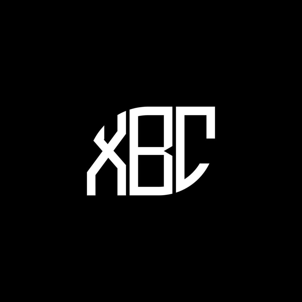 xbc kreative Initialen schreiben Logo-Konzept. xbc-Buchstaben-Design.xbc-Buchstaben-Logo-Design auf schwarzem Hintergrund. xbc kreative Initialen schreiben Logo-Konzept. xbc Briefgestaltung. vektor