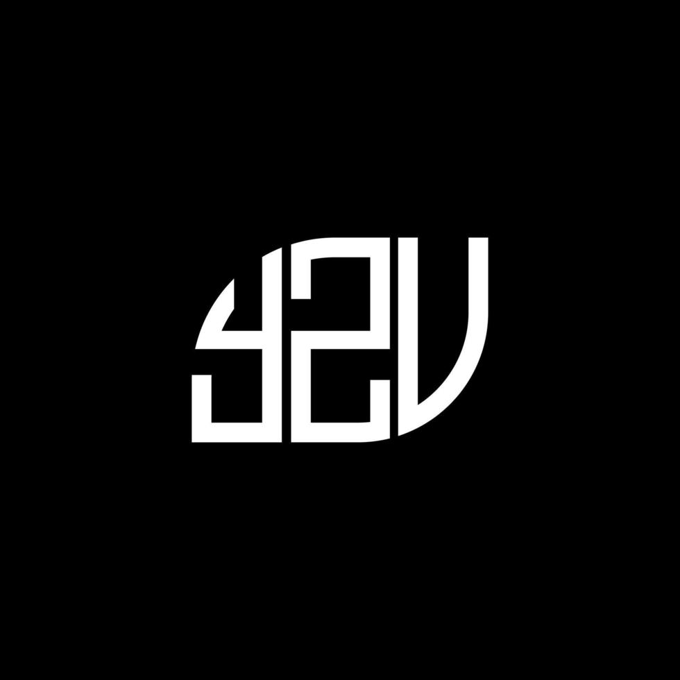 yzv-Buchstaben-Logo-Design auf schwarzem Hintergrund. yzv kreative Initialen schreiben Logo-Konzept. yzv Briefdesign. vektor