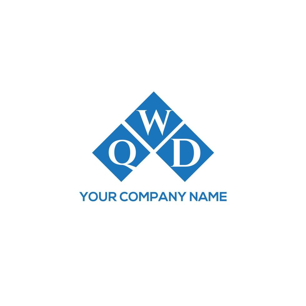 qwd-Buchstaben-Logo-Design auf weißem Hintergrund. qwd kreatives Initialen-Buchstaben-Logo-Konzept. qwd Briefgestaltung. vektor