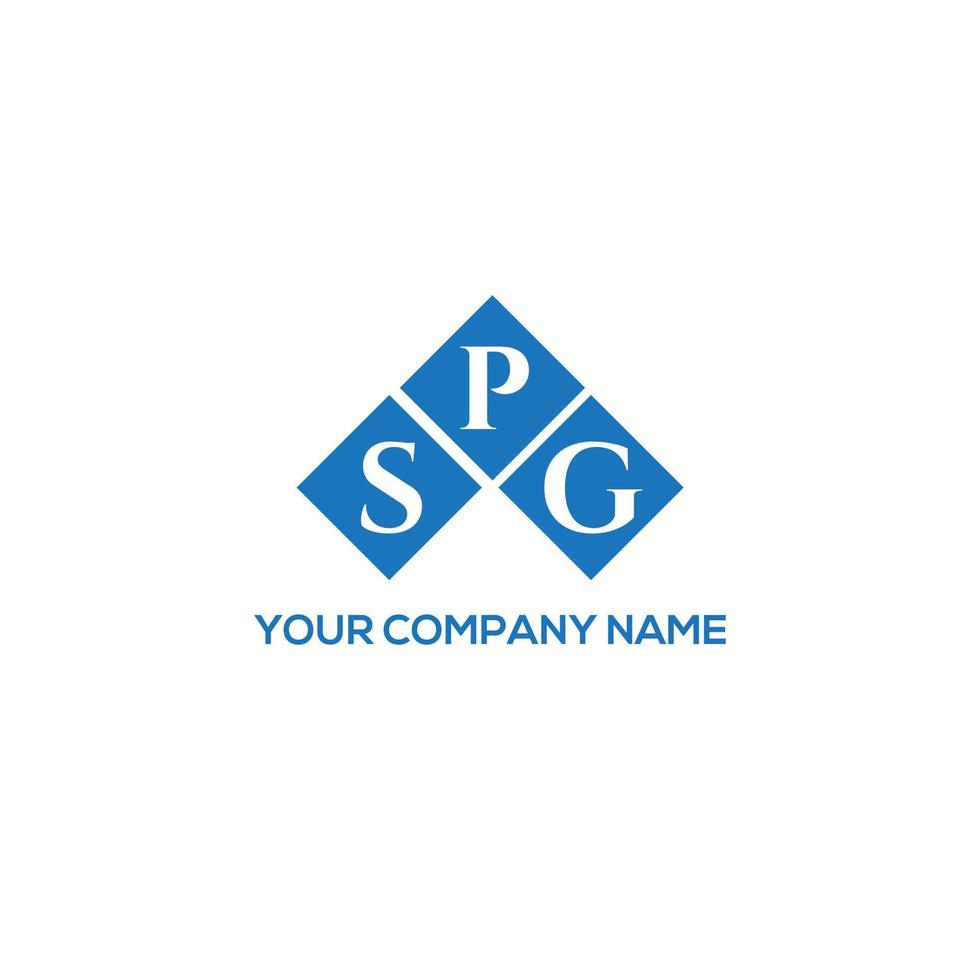 spg-Brief-Logo-Design auf weißem Hintergrund. spg kreative Initialen schreiben Logo-Konzept. spg-Briefgestaltung. vektor