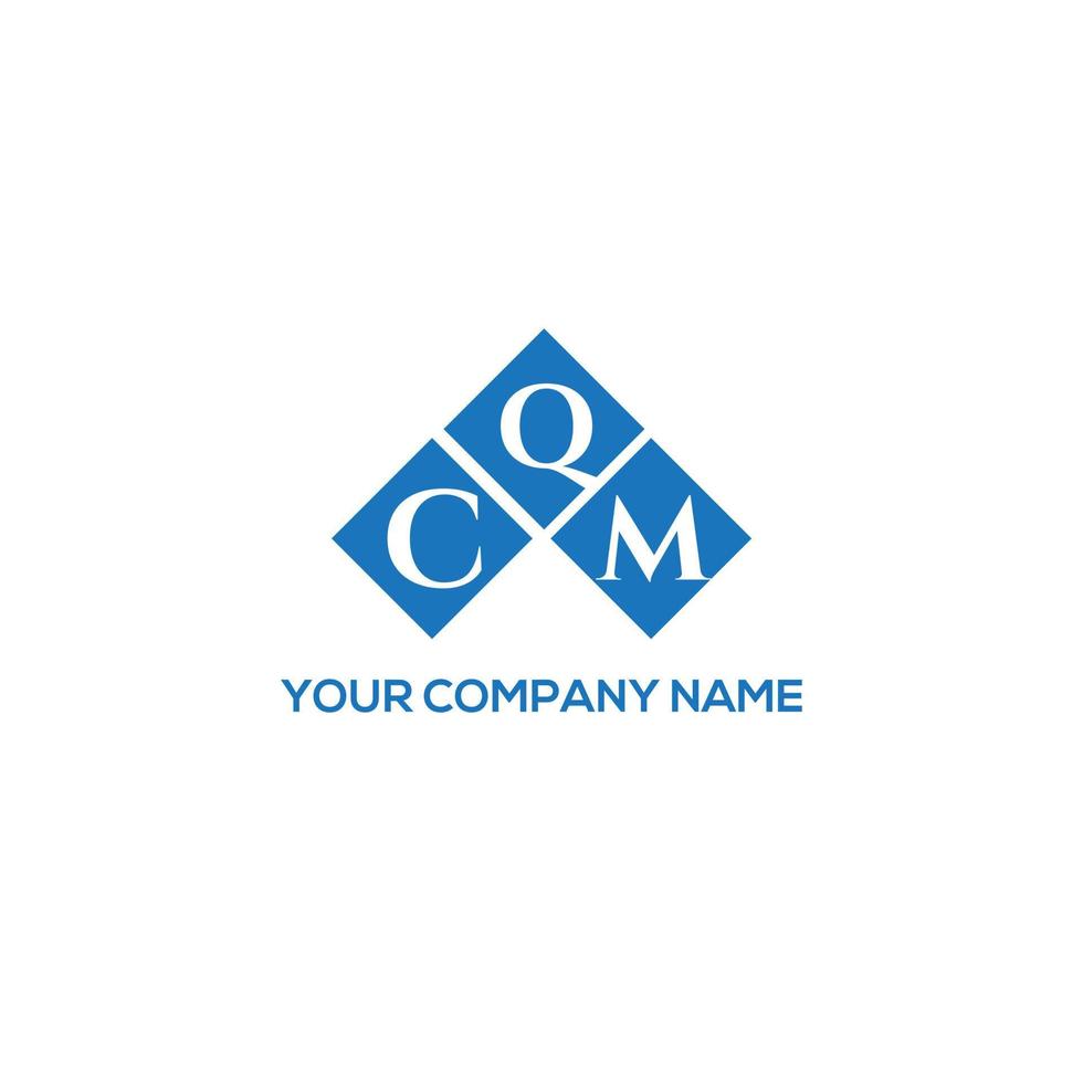 cqm brev logotyp design på vit bakgrund. cqm kreativa initialer brev logotyp koncept. cqm bokstavsdesign. vektor