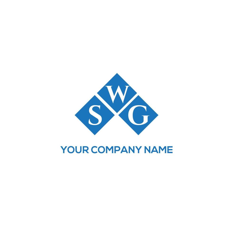 SWG-Brief-Logo-Design auf weißem Hintergrund. swg kreative Initialen schreiben Logo-Konzept. SWG-Buchstaben-Design. vektor