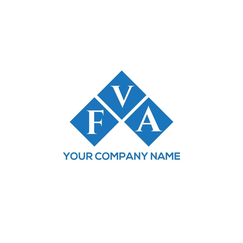 fva brev logotyp design på vit bakgrund. fva kreativa initialer bokstavslogotyp koncept. fva bokstavsdesign. vektor