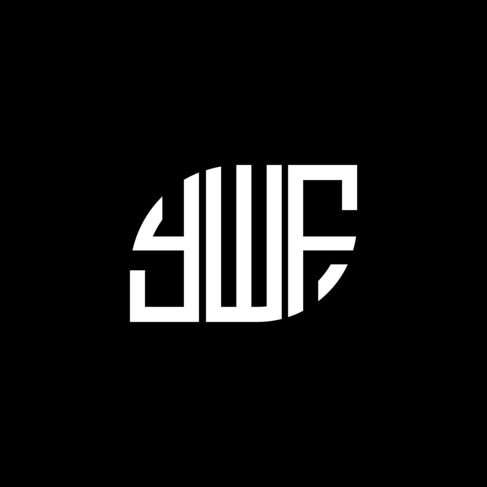 ywf-Buchstaben-Logo-Design auf schwarzem Hintergrund. ywf kreative Initialen schreiben Logo-Konzept. ywf Briefgestaltung. vektor
