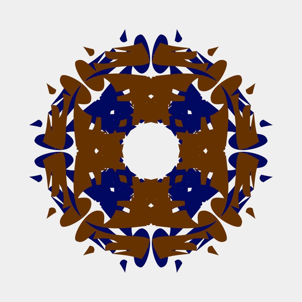 schöner Mandala-Vektor, Kombination, Farbe, Henna, Kontur, kreativ, einzigartig, floral, Muster, abstraktes Monochrom, floral vektor