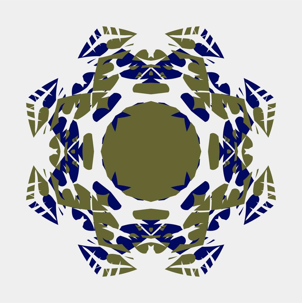 schöner Mandala-Vektor, Kombination, Farbe, Henna, Kontur, kreativ, einzigartig, floral, Muster, abstraktes Monochrom, floral vektor