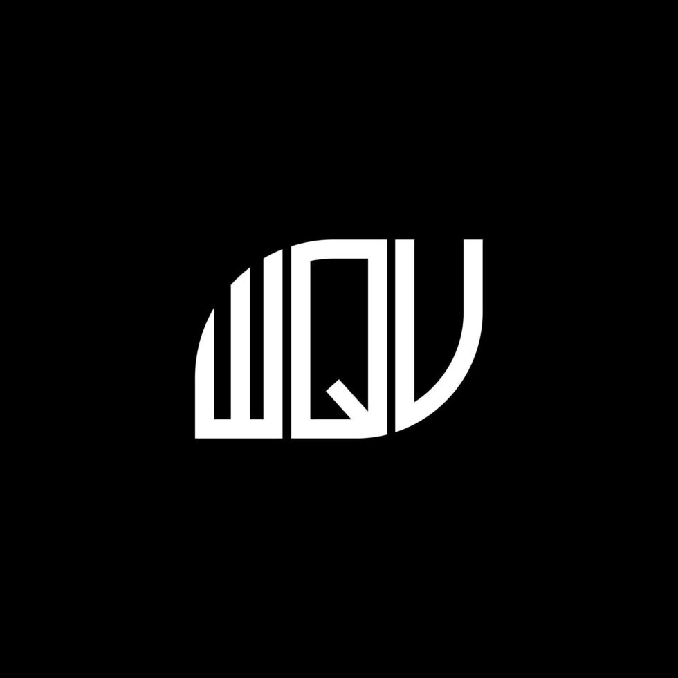 wqv-Buchstaben-Logo-Design auf schwarzem Hintergrund. wqv kreative Initialen schreiben Logo-Konzept. wqv Briefgestaltung. vektor