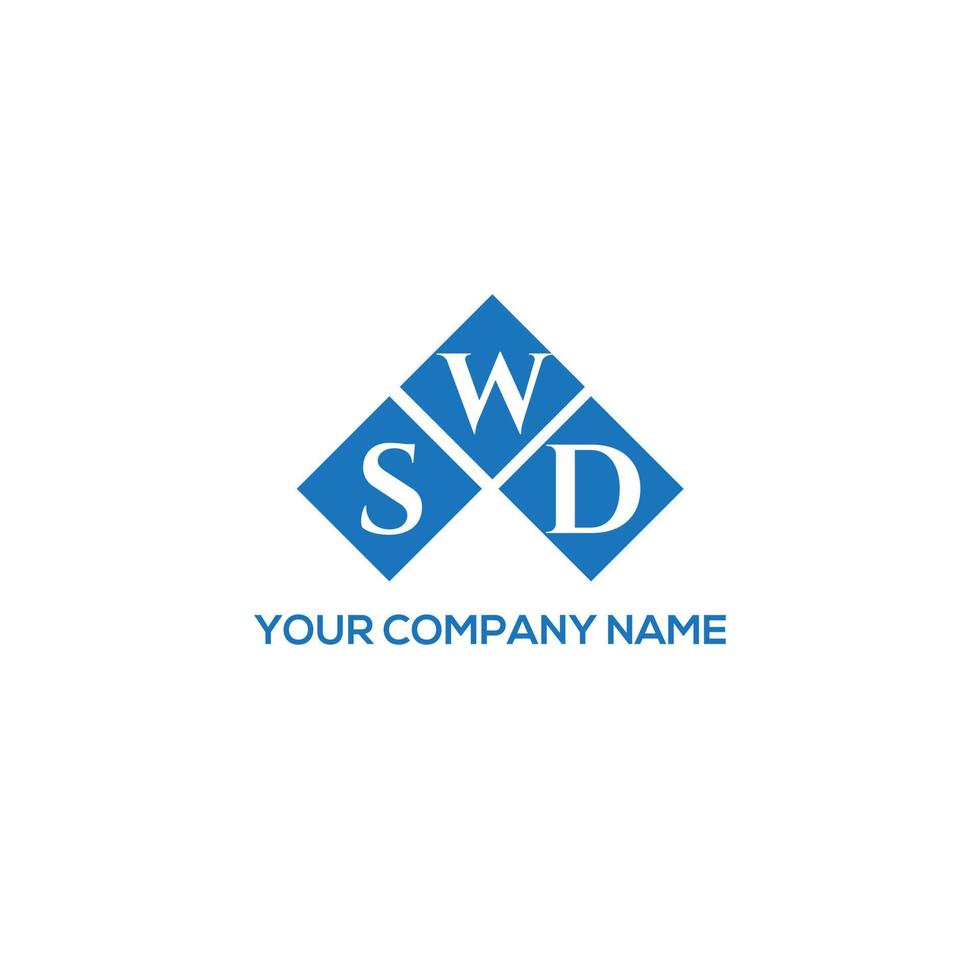 swd brev logotyp design på vit bakgrund. swd kreativa initialer brev logotyp koncept. swd brev design. vektor