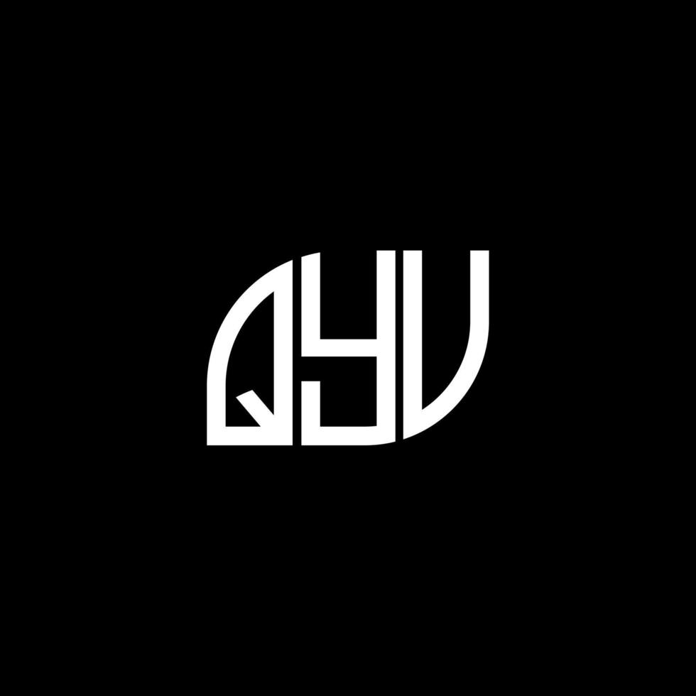 qyv-Buchstaben-Logo-Design auf schwarzem Hintergrund. qyv kreative Initialen schreiben Logo-Konzept. qyv Briefgestaltung. vektor