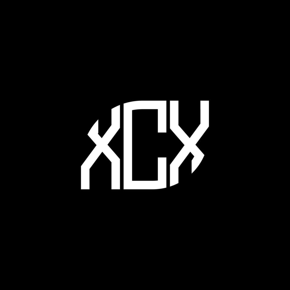 xcx-Buchstaben-Design.xcx-Buchstaben-Logo-Design auf schwarzem Hintergrund. xcx kreative Initialen schreiben Logo-Konzept. xcx-Buchstaben-Design.xcx-Buchstaben-Logo-Design auf schwarzem Hintergrund. x vektor