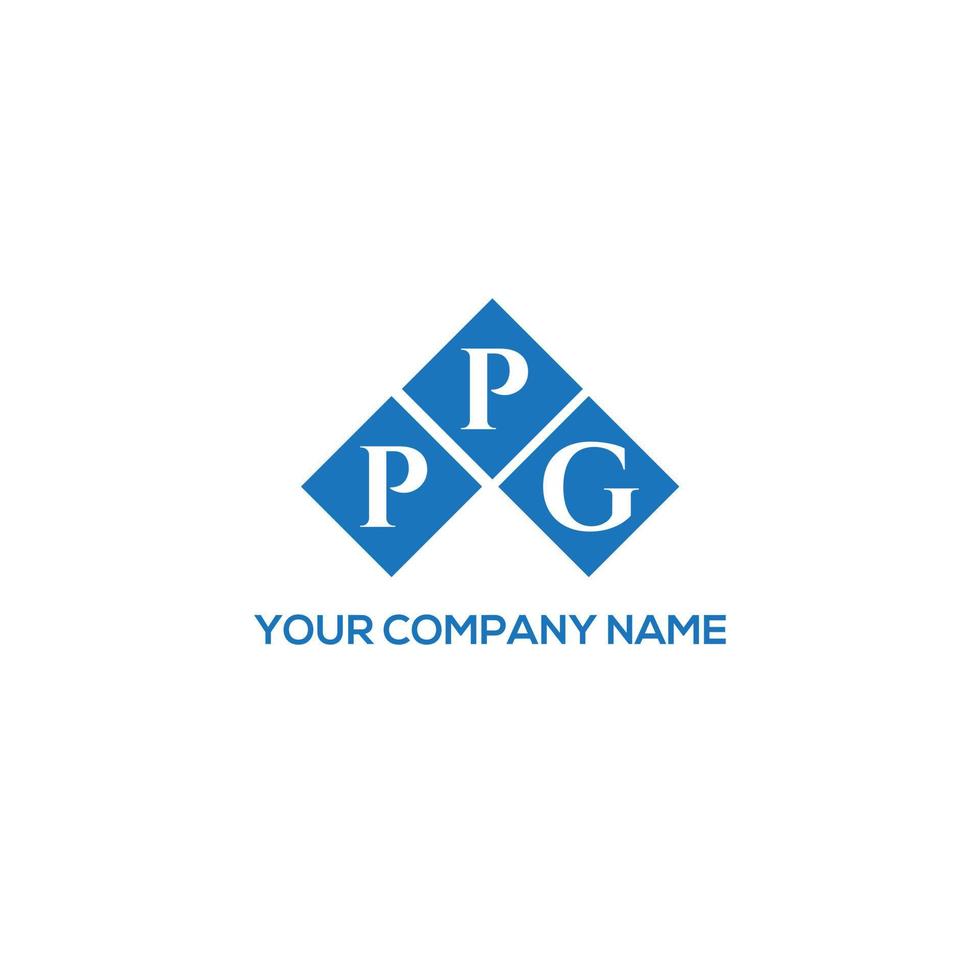 ppg-Brief-Logo-Design auf weißem Hintergrund. ppg kreatives Initialen-Buchstaben-Logo-Konzept. ppg Briefgestaltung. vektor