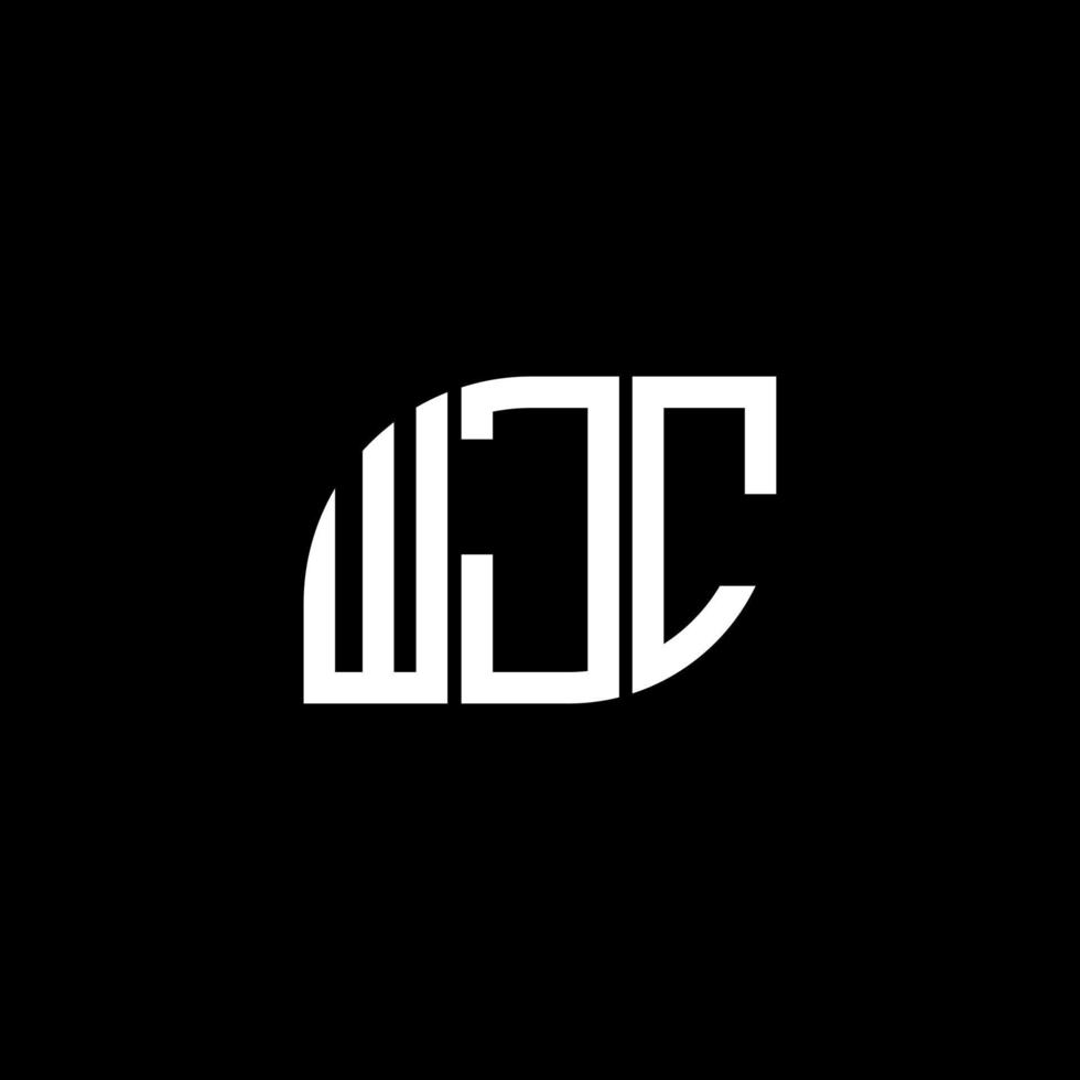 wjc-Brief-Design. wjc-Brief-Logo-Design auf schwarzem Hintergrund. wjc kreative Initialen schreiben Logo-Konzept. wjc-Brief-Design. wjc-Brief-Logo-Design auf schwarzem Hintergrund. w vektor