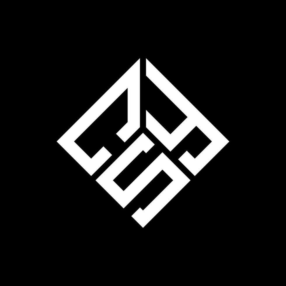 csy brev logotyp design på svart bakgrund. csy kreativa initialer brev logotyp koncept. csy bokstavsdesign. vektor