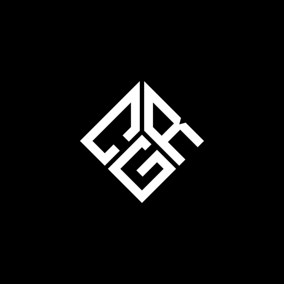 cgr brev logotyp design på svart bakgrund. cgr kreativa initialer brev logotyp koncept. cgr-bokstavsdesign. vektor