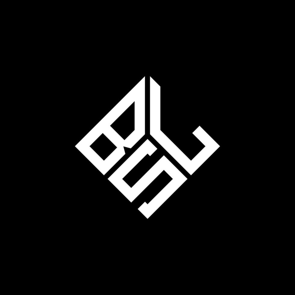bsl-Brief-Logo-Design auf schwarzem Hintergrund. bsl kreative Initialen schreiben Logo-Konzept. bsl Briefgestaltung. vektor
