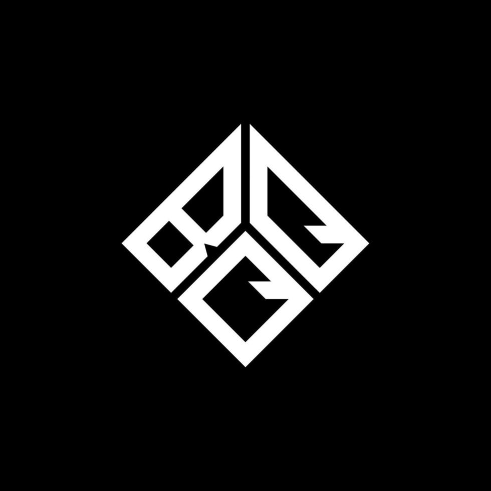 bqq brev logotyp design på svart bakgrund. bqq kreativa initialer brev logotyp koncept. bqq bokstavsdesign. vektor