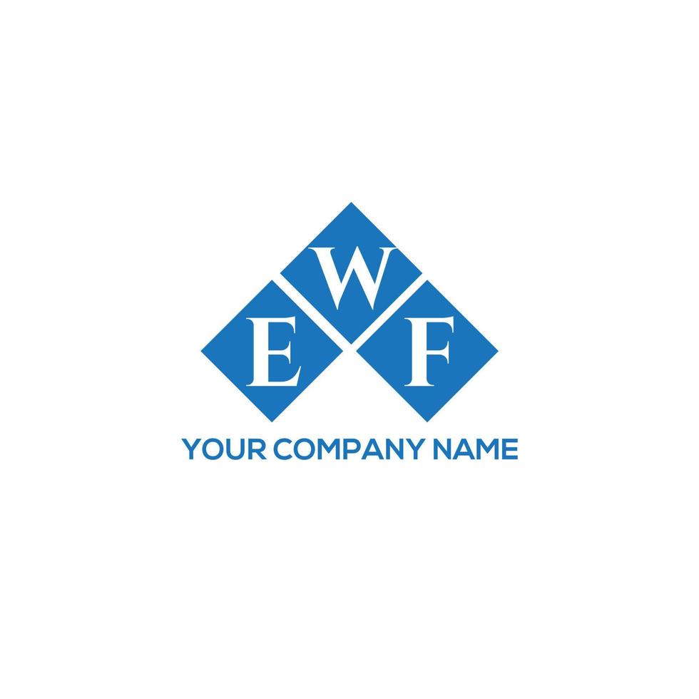 ewf-Brief-Logo-Design auf weißem Hintergrund. ewf kreative Initialen schreiben Logo-Konzept. ewf Briefgestaltung. vektor