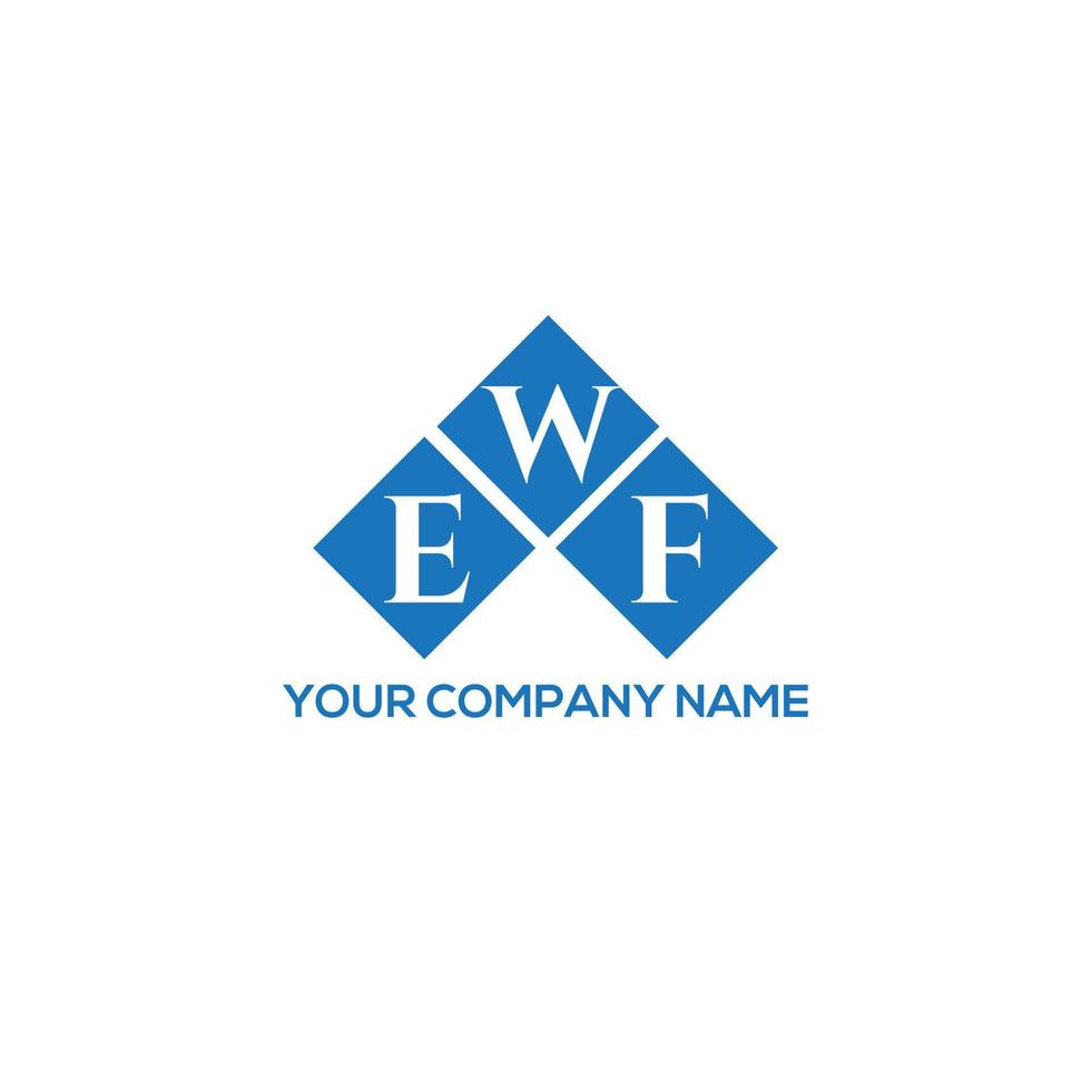 ewf brev logotyp design på vit bakgrund. ewf kreativa initialer brev logotyp koncept. ewf bokstavsdesign. vektor