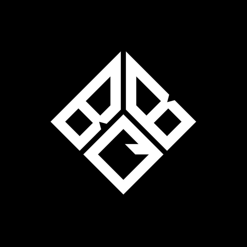 bqb brev logotyp design på svart bakgrund. bqb kreativa initialer brev logotyp koncept. bqb bokstavsdesign. vektor