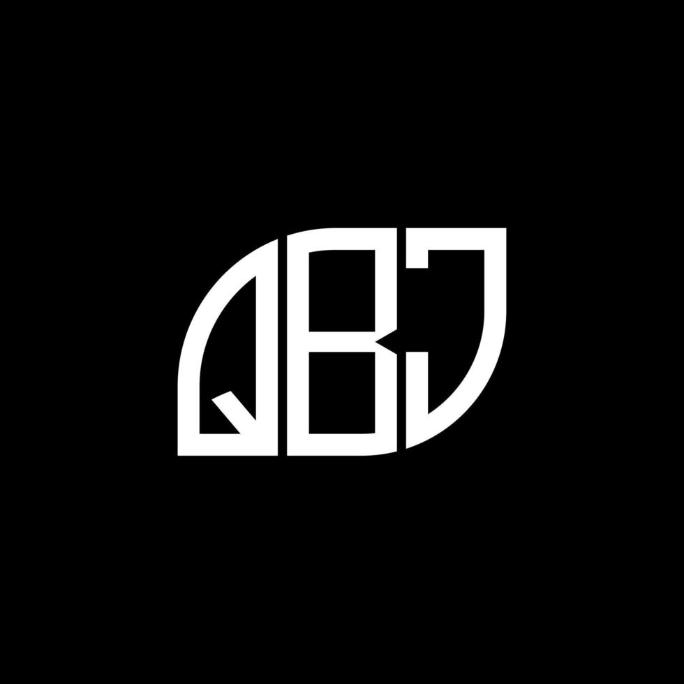 qbj-Brief-Logo-Design auf schwarzem Hintergrund. qbj-Kreativinitialen schreiben Logo-Konzept. qbj-Vektorbriefdesign. vektor