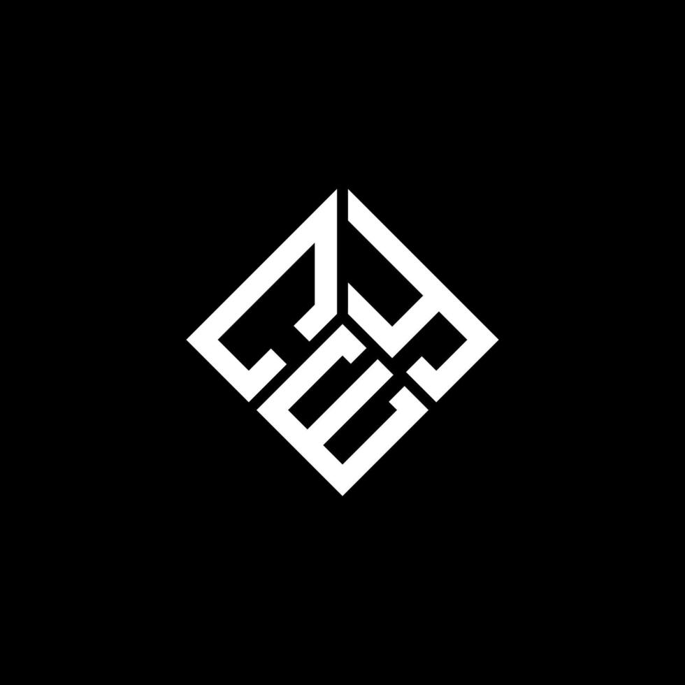 cey-Buchstaben-Logo-Design auf schwarzem Hintergrund. cey kreative Initialen schreiben Logo-Konzept. cey Briefgestaltung. vektor