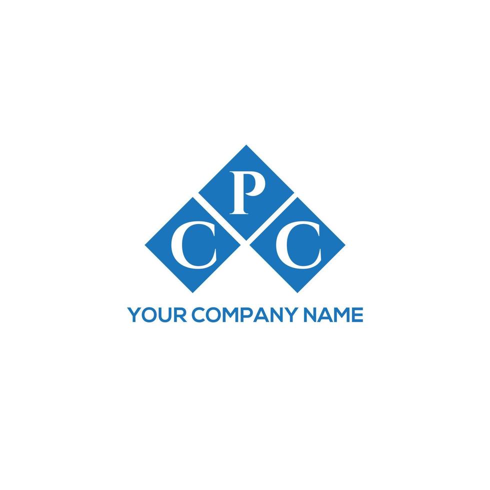 cpc-Buchstaben-Logo-Design auf weißem Hintergrund. cpc kreative Initialen schreiben Logo-Konzept. CPC-Briefdesign. vektor