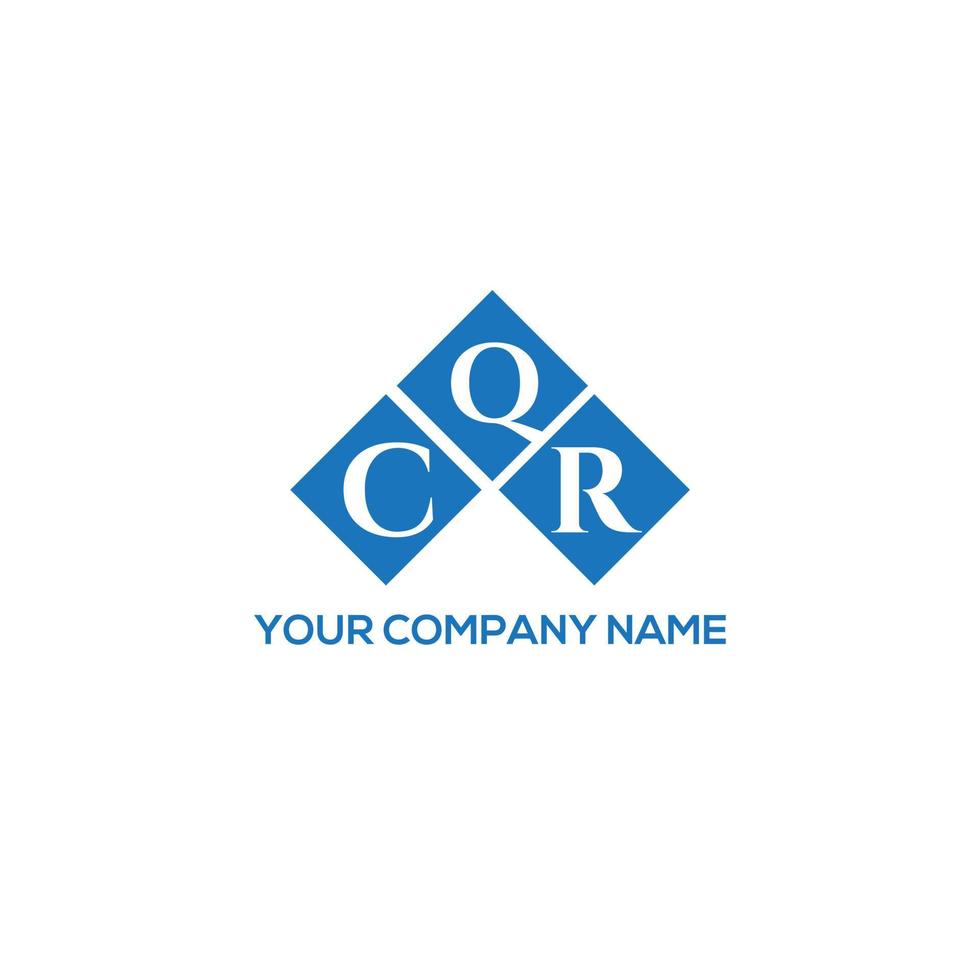 cqr brev logotyp design på vit bakgrund. cqr kreativa initialer brev logotyp koncept. cqr-bokstavsdesign. vektor