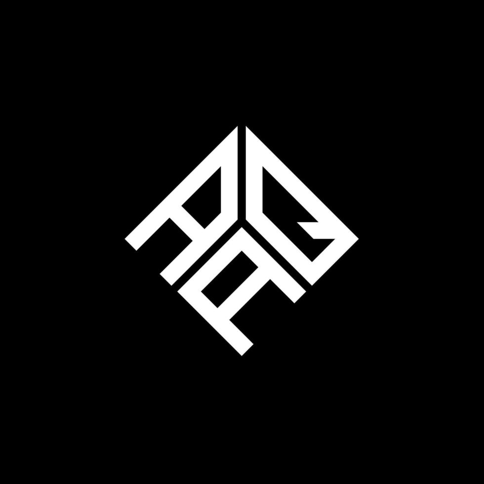 aaq-Buchstaben-Logo-Design auf schwarzem Hintergrund. aaq kreative Initialen schreiben Logo-Konzept. aaq Briefgestaltung. vektor