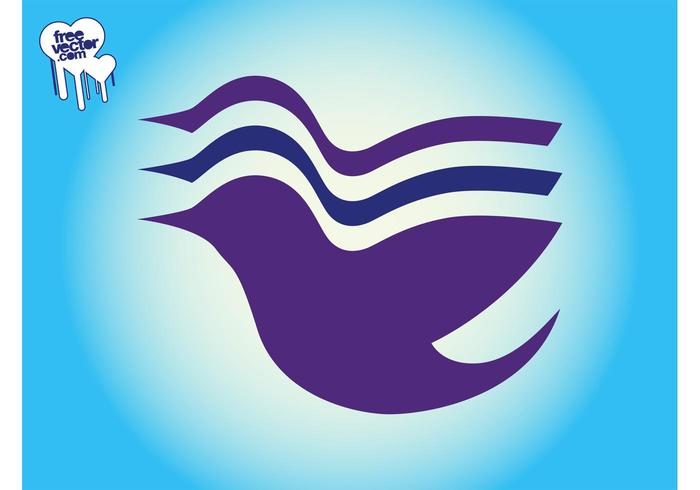 Fliegenvogel-Logo vektor