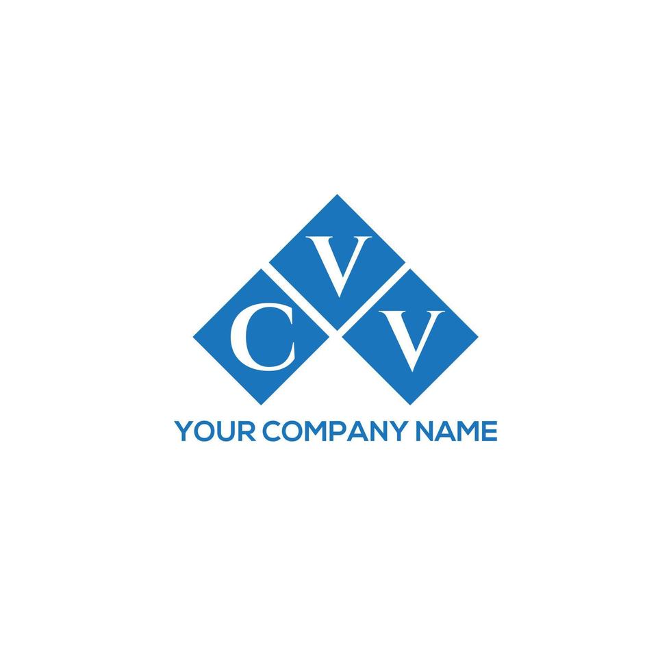 CV brev logotyp design på vit bakgrund. cvv kreativa initialer bokstavslogotyp koncept. cvv-bokstavsdesign. vektor