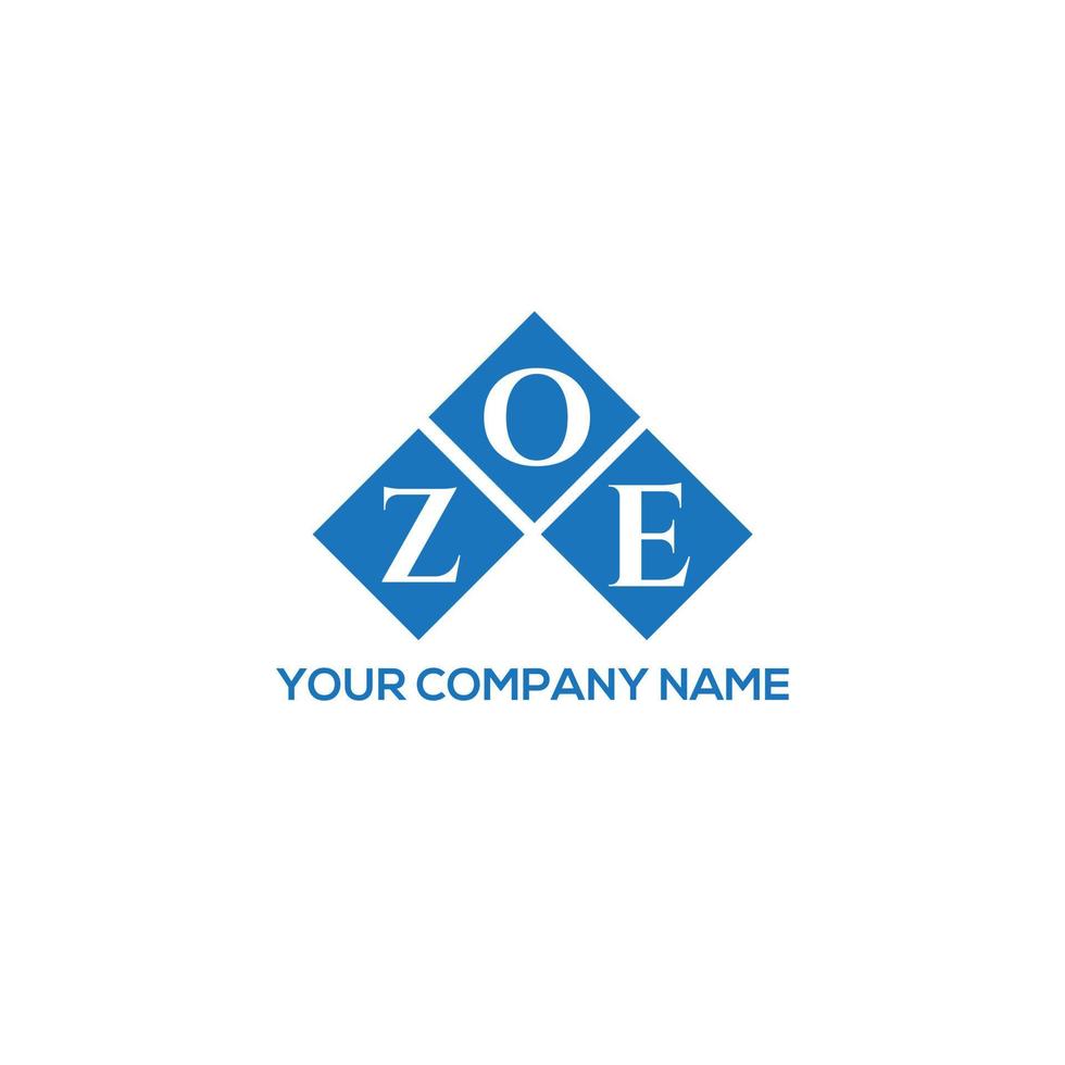 Zoe-Brief-Logo-Design auf weißem Hintergrund. zoe kreative initialen schreiben logokonzept. Zoe-Buchstaben-Design. vektor