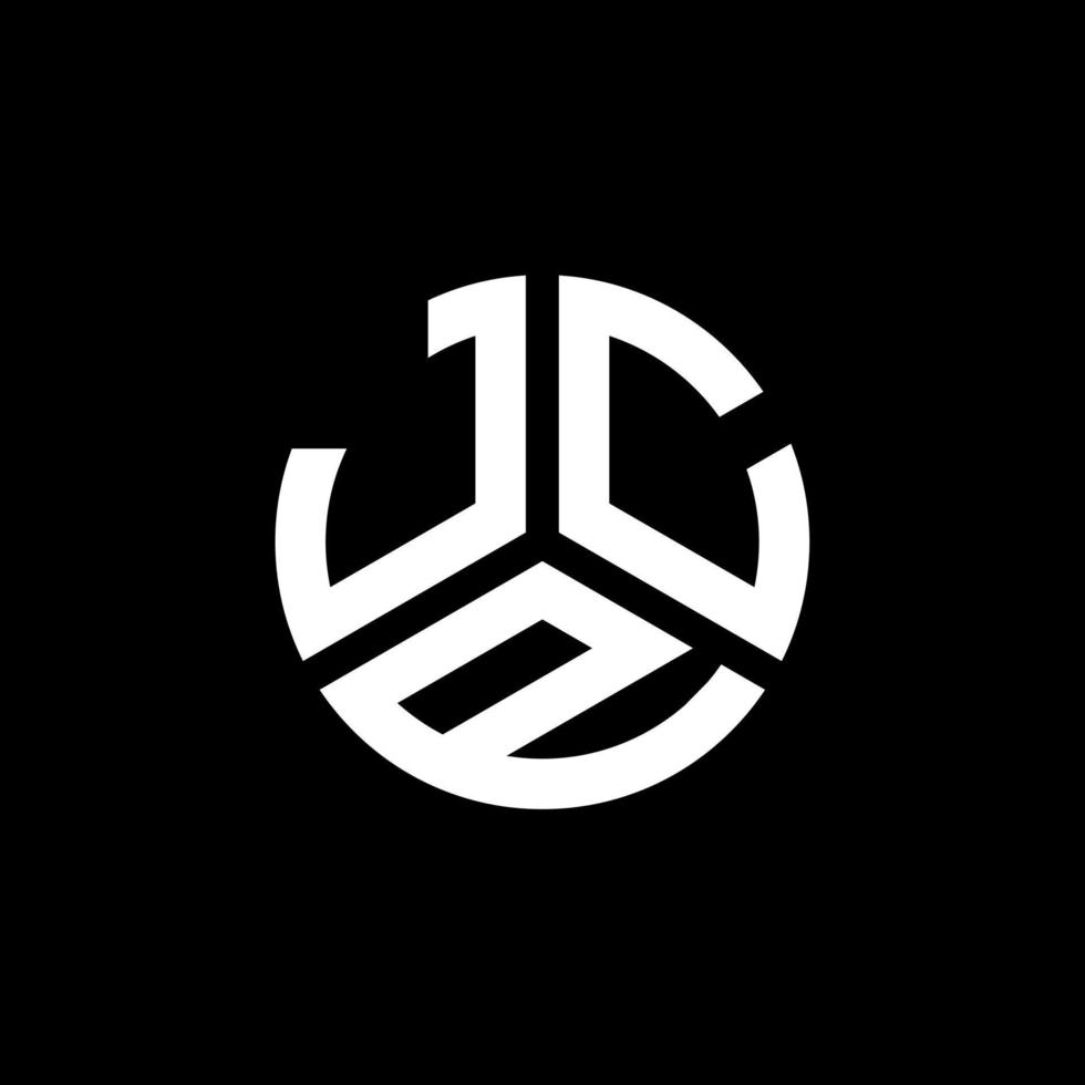 jcp brev logotyp design på svart bakgrund. jcp kreativa initialer brev logotyp koncept. JCP-bokstavsdesign. vektor
